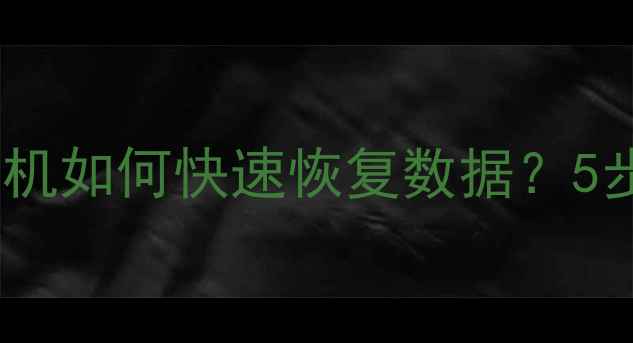 图片 数据中心突发停机如何快速恢复数据？5步应急处理方案1