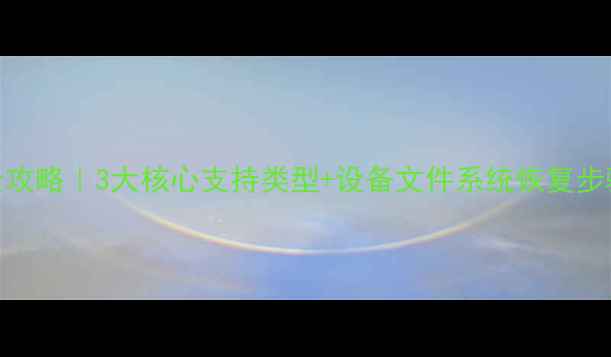 图片 📸索尼数据恢复全攻略｜3大核心支持类型+设备文件系统恢复步骤（附免费工具）