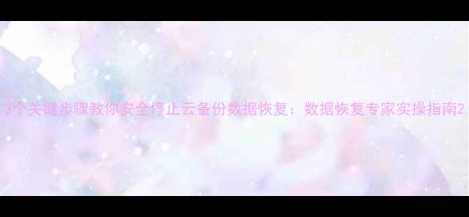 图片 3个关键步骤教你安全停止云备份数据恢复：数据恢复专家实操指南2