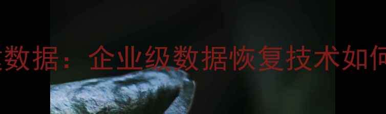 图片 3小时恢复关键数据：企业级数据恢复技术如何实现极速抢救