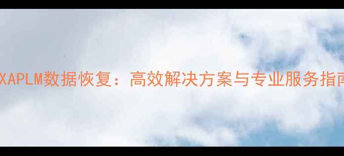 CAXAPLM数据恢复高效解决方案与专业服务指南