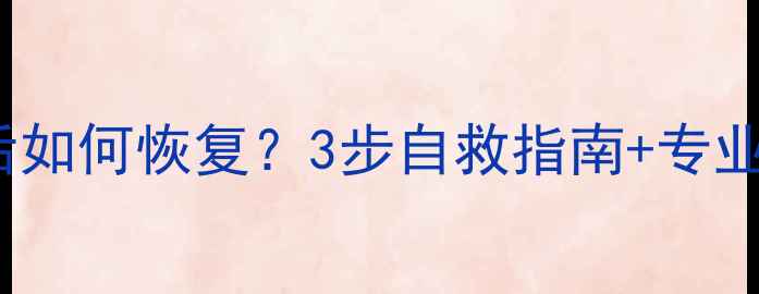 Excel数据突然关机后如何恢复3步自救指南专业工具推荐附案例