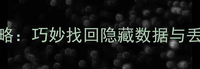 图片 Excel表格数据恢复全攻略：巧妙找回隐藏数据与丢失表格（附实用教程）2
