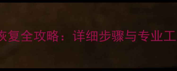 图片 F盘格式化后数据恢复全攻略：详细步骤与专业工具推荐（附深度）