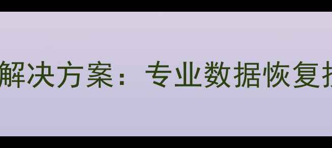 G6信息门户MDF文件丢失的终极解决方案专业数据恢复技术与操作指南附真实案例