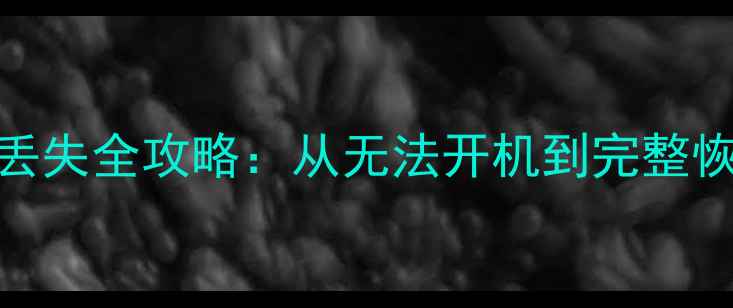 HTCA510E手机数据丢失全攻略从无法开机到完整恢复的7步解决方案