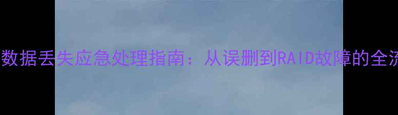 IBM监控系统数据丢失应急处理指南从误删到RAID故障的全流程恢复方案
