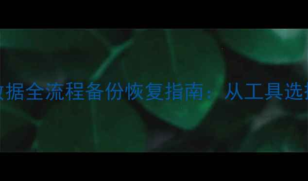 图片 Linux系统与数据全流程备份恢复指南：从工具选择到故障处理1