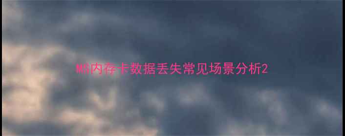 图片 MS内存卡数据丢失常见场景分析2