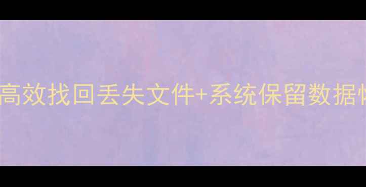 图片 Mac数据恢复全攻略：高效找回丢失文件+系统保留数据恢复技巧（最新教程）