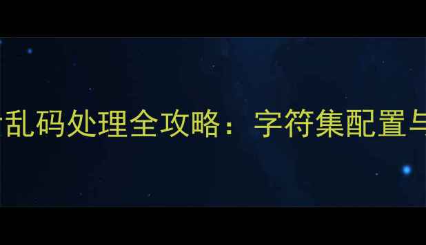 MySQL数据库恢复后乱码处理全攻略字符集配置与数据恢复技术详解