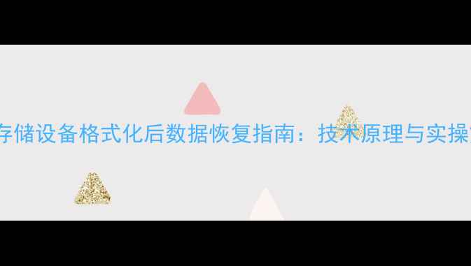 图片 NAS存储设备格式化后数据恢复指南：技术原理与实操方案