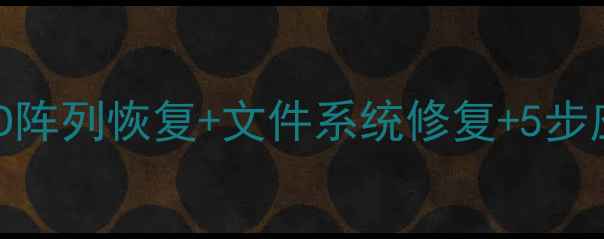 图片 NAS数据恢复全攻略：RAID阵列恢复+文件系统修复+5步应急方案（附工具推荐）2