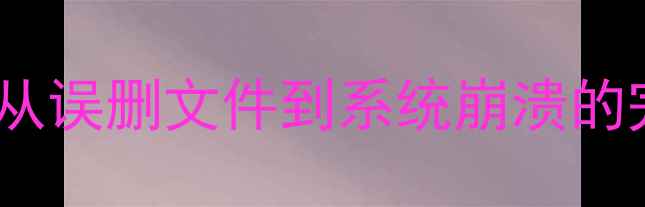 图片 NAS非RAID数据恢复全攻略：从误删文件到系统崩溃的完整解决方案（附工具推荐）