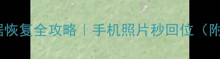 图片 OPPO相册数据恢复全攻略｜手机照片秒回位（附免费工具）2