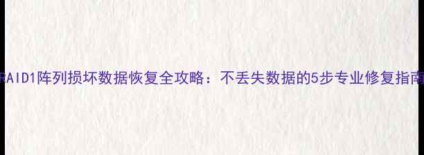 RAID1阵列损坏数据恢复全攻略不丢失数据的5步专业修复指南