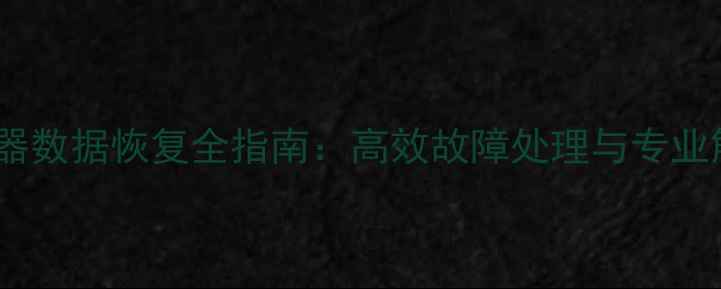 RAID服务器数据恢复全指南高效故障处理与专业解决方案
