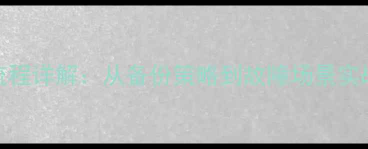 图片 RMAN数据恢复全流程详解：从备份策略到故障场景实战（附详细步骤）
