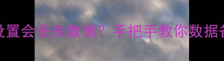 RTK测量仪恢复出厂设置会丢失数据手把手教你数据备份与恢复全攻略