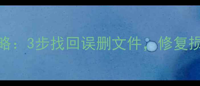 图片 RealmeU盘数据恢复全攻略：3步找回误删文件，修复损坏分区（附详细教程）1