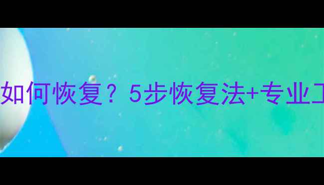图片 SD卡数据彻底删除后如何恢复？5步恢复法+专业工具指南（附案例）1
