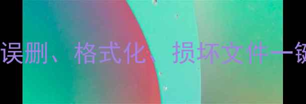 图片 SD卡数据恢复全攻略：误删、格式化、损坏文件一键恢复（附详细教程）1