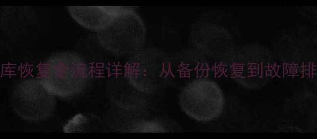 图片 SQLServer2005数据库恢复全流程详解：从备份恢复到故障排查的完整解决方案1