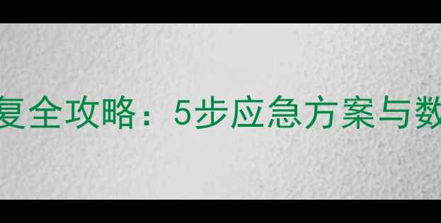 图片 SQL数据库勒索恢复全攻略：5步应急方案与数据安全防护指南2