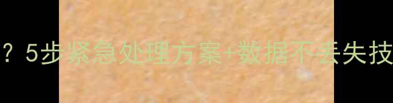 图片 SQL数据库恢复卡住？5步紧急处理方案+数据不丢失技巧（附操作指南）2