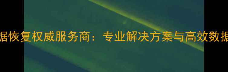 图片 SRX设备数据恢复权威服务商：专业解决方案与高效数据救援指南1