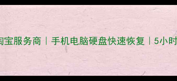 图片 SSD数据恢复淘宝服务商｜手机电脑硬盘快速恢复｜5小时极速修复方案