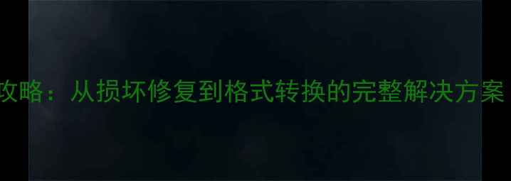 SWF文件数据恢复全攻略从损坏修复到格式转换的完整解决方案含免费工具推荐