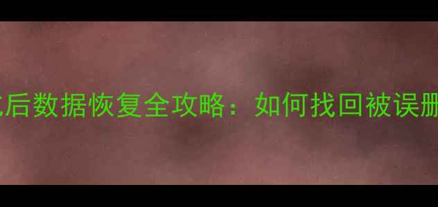 图片 TF卡格式化后数据恢复全攻略：如何找回被误删的文件？2