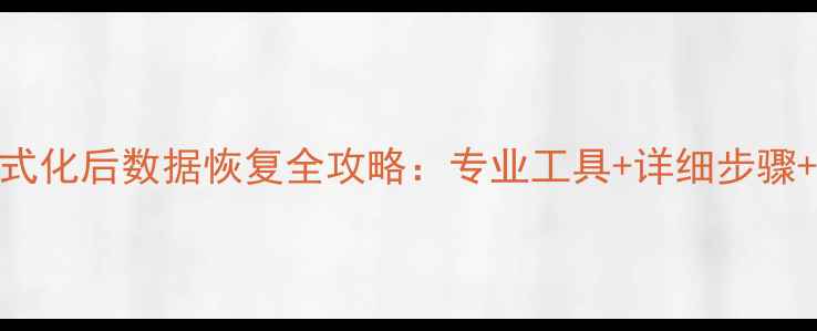 图片 U盘中毒格式化后数据恢复全攻略：专业工具+详细步骤+注意事项1
