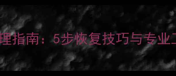 图片 U盘数据丢失紧急处理指南：5步恢复技巧与专业工具测评（最新版）