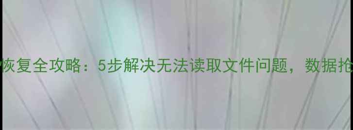 图片 U盘数据恢复全攻略：5步解决无法读取文件问题，数据抢救指南2