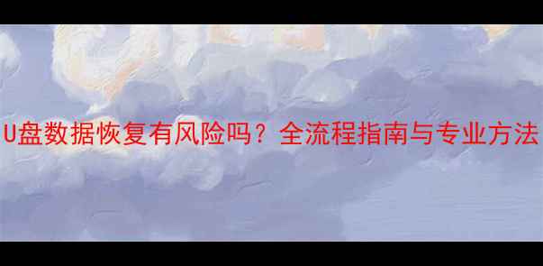 图片 U盘数据恢复有风险吗？全流程指南与专业方法