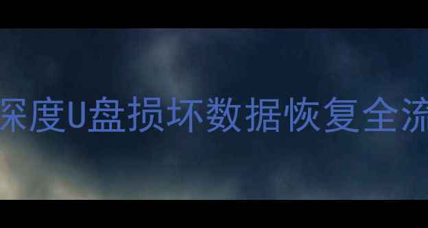 图片 U盘文件修复：深度U盘损坏数据恢复全流程及实用技巧2