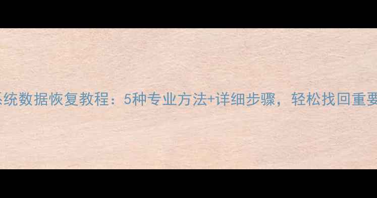 图片 Vivo系统数据恢复教程：5种专业方法+详细步骤，轻松找回重要文件2