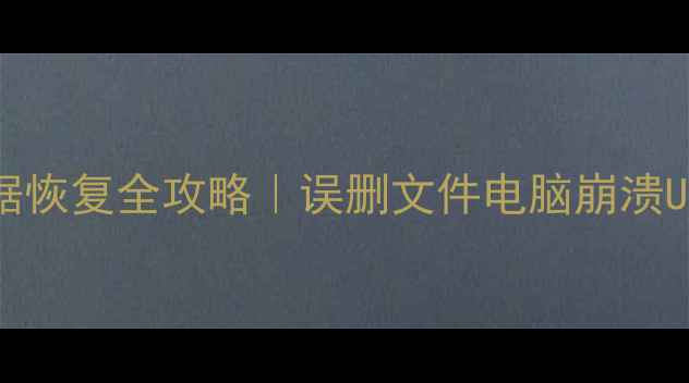WPSOffice新版数据恢复全攻略误删文件电脑崩溃U盘丢失都能救回