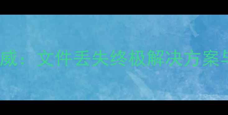 图片 WPS数据恢复会员权威：文件丢失终极解决方案与会员服务深度测评