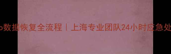 iPadPro数据恢复全流程上海专业团队24小时应急处理指南