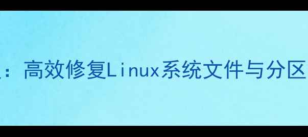 图片 r-Linux数据恢复：高效修复Linux系统文件与分区故障的完整指南1