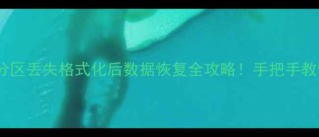 小白必看驱动器误删分区丢失格式化后数据恢复全攻略手把手教你3步找回重要文件