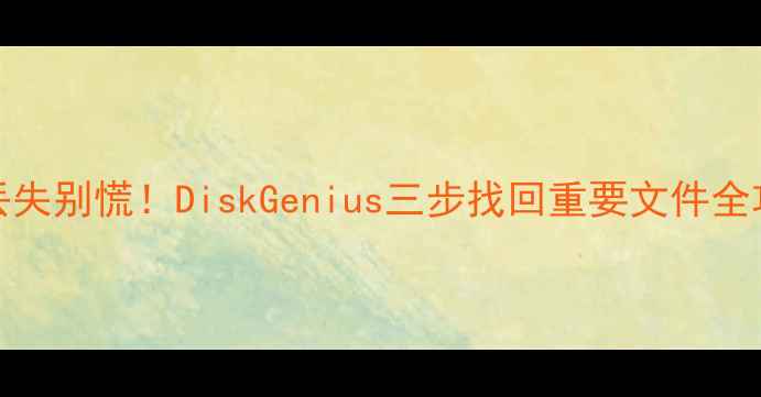 图片 ✨Ubuntu系统数据丢失别慌！DiskGenius三步找回重要文件全攻略（附避坑指南）