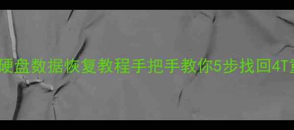 图片 ✨希捷4T移动硬盘数据恢复教程手把手教你5步找回4T重要文件！💾1