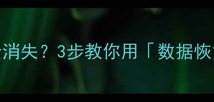图片 ✨手机电脑格式化后文件全消失？3步教你用「数据恢复精灵」找回重要资料！🌟