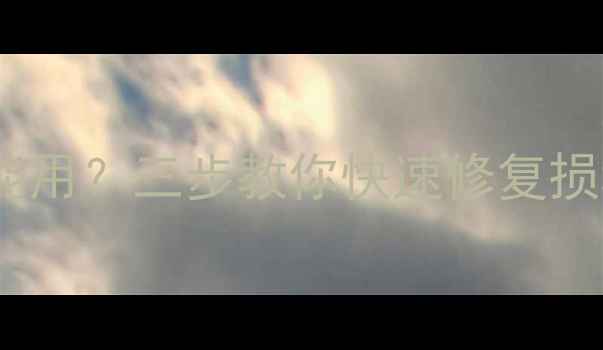 数据恢复失败文件不能用三步教你快速修复损坏文件附实操教程