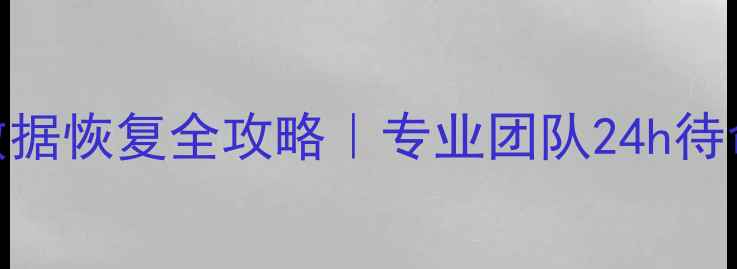 七台河手机电脑数据恢复全攻略专业团队24h待命免费检测报告