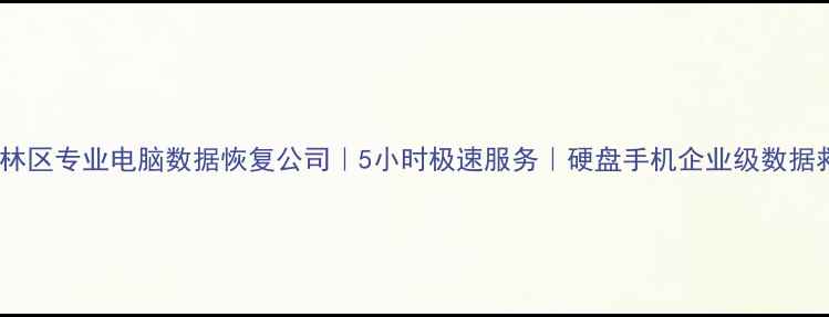 图片 万柏林区专业电脑数据恢复公司｜5小时极速服务｜硬盘手机企业级数据救星2